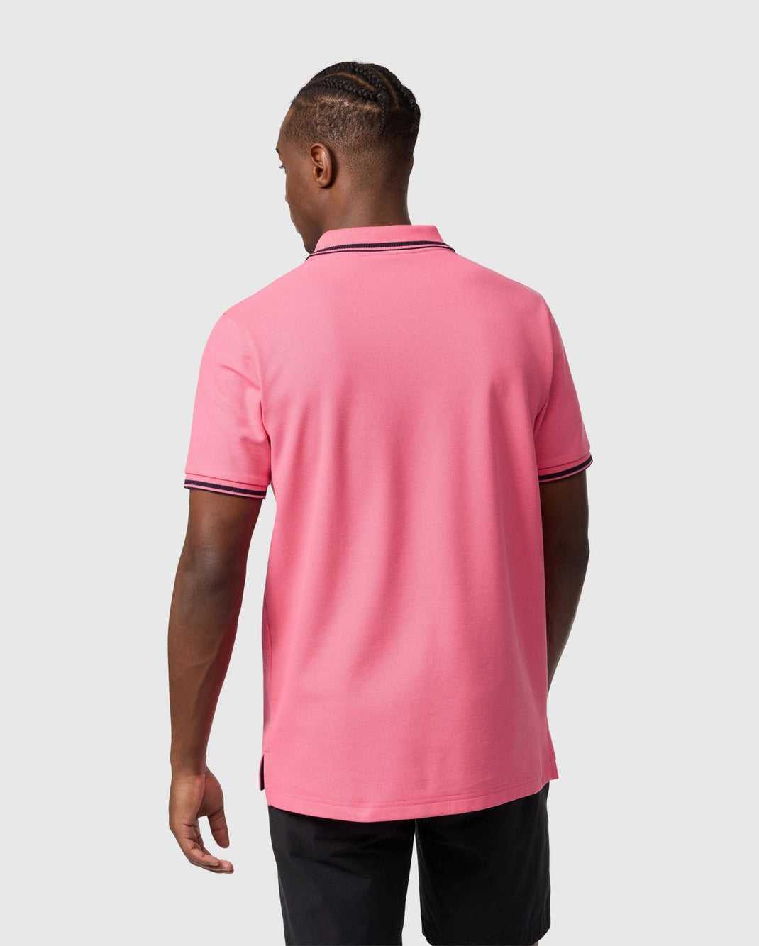 Polos Psycho Bunny Arcadia Pique Polo Shirt Rose Homme | RMW-45334517